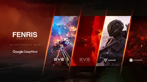 Fenris Creations announcement key art with EVE Online iconography