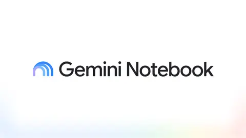 Gemini Notebook cover art — Google's rebrand of NotebookLM with a new gradient logo