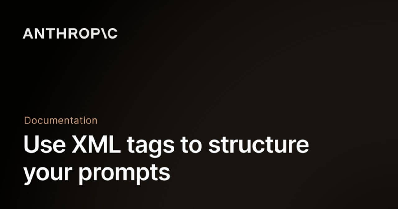 Structure Prompts with XML Tags, Markdown, and Delimiters — diagram