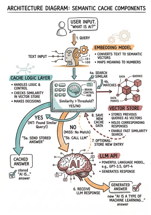 Semantic Caching — diagram
