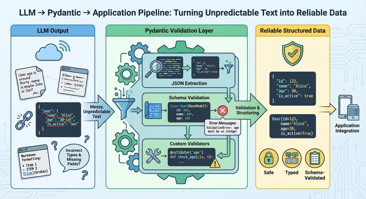 Schema Validation for LLM Output — diagram