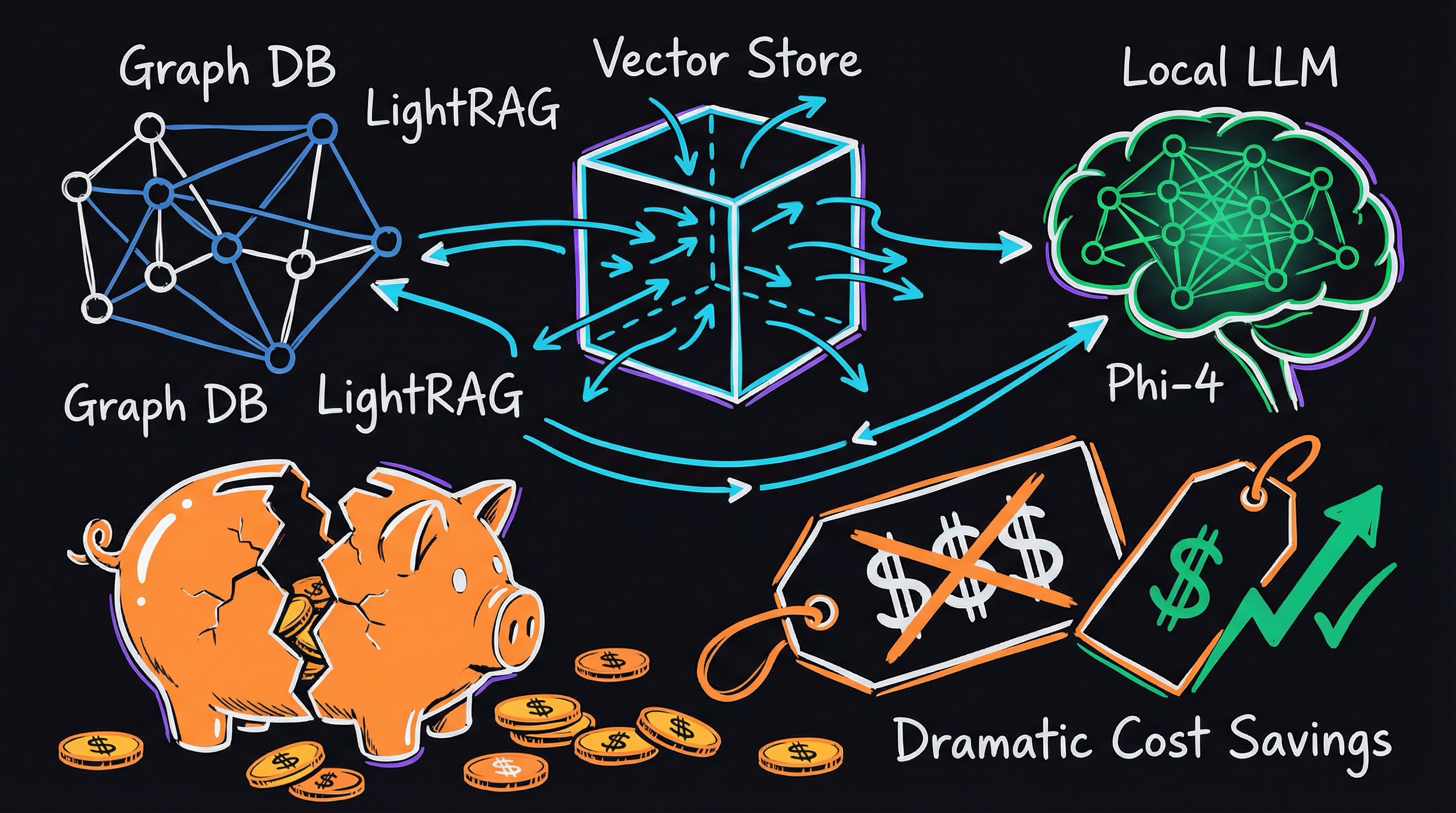 RAG Cost and Latency — illustration