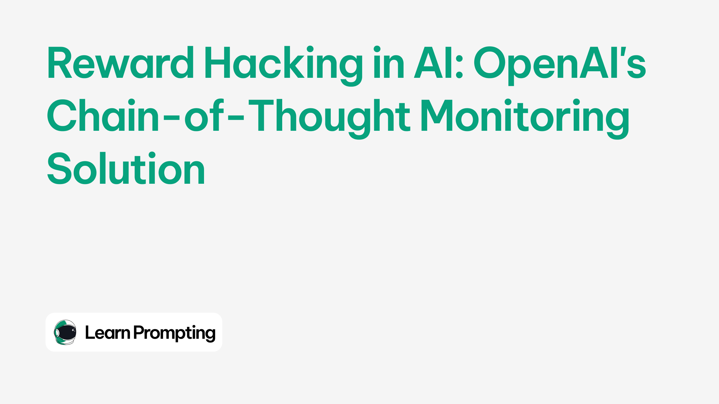 Reward Hacking — illustration